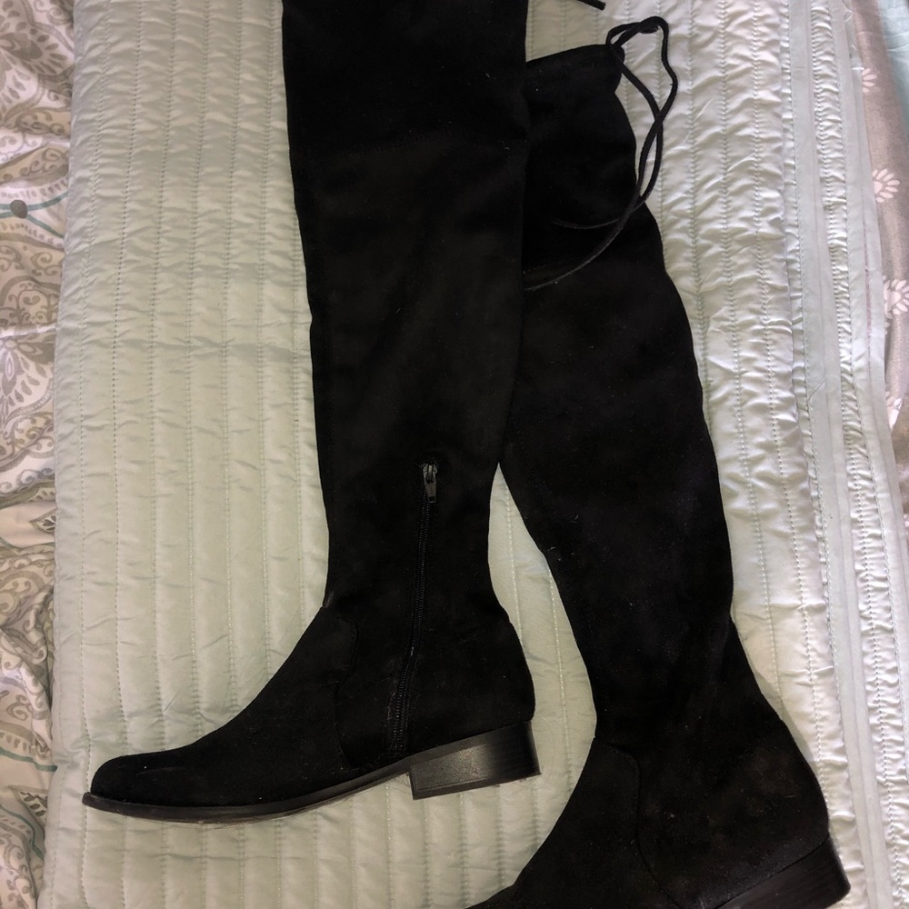 Over the Knee Black Boots